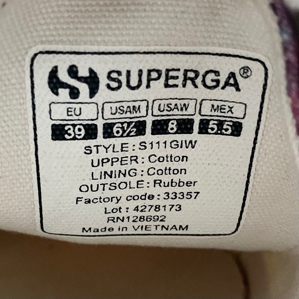 NEW Superga 2790 Colorful Tie Dye Platform Sneaker - Picture 9 of 9